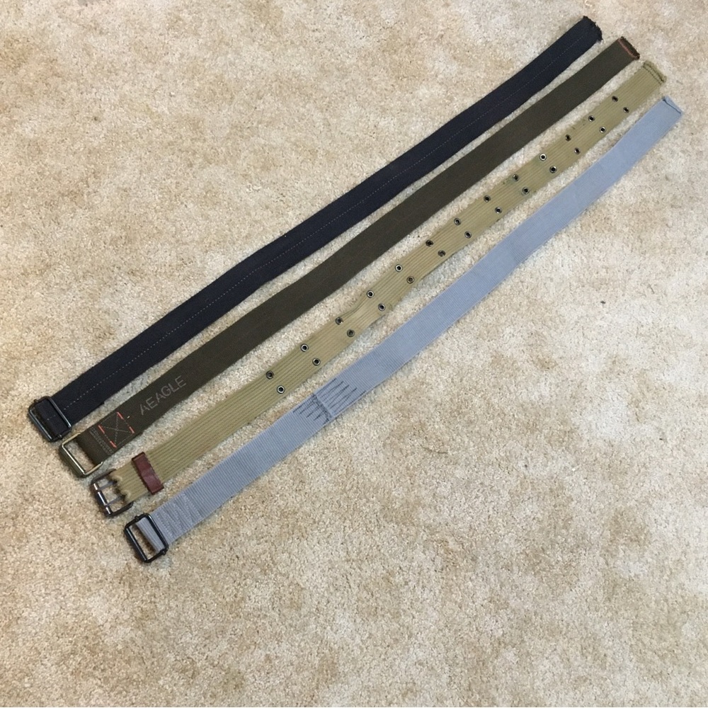 American Eagle belts (set of 4)